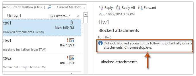 how to view blocked emails in outlook